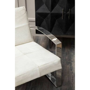 Kensington Townhouse Natural Hair on Leather Chair