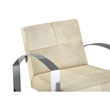 Kensington Townhouse Natural Hair on Leather Chair