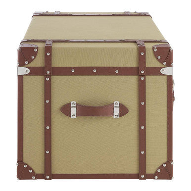 Columbus Brown Canvas Storage Trunk