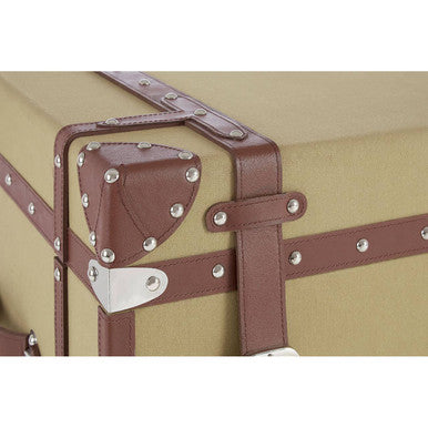 Columbus Brown Canvas Storage Trunk