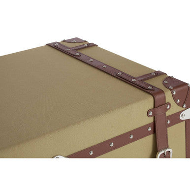 Columbus Brown Canvas Storage Trunk