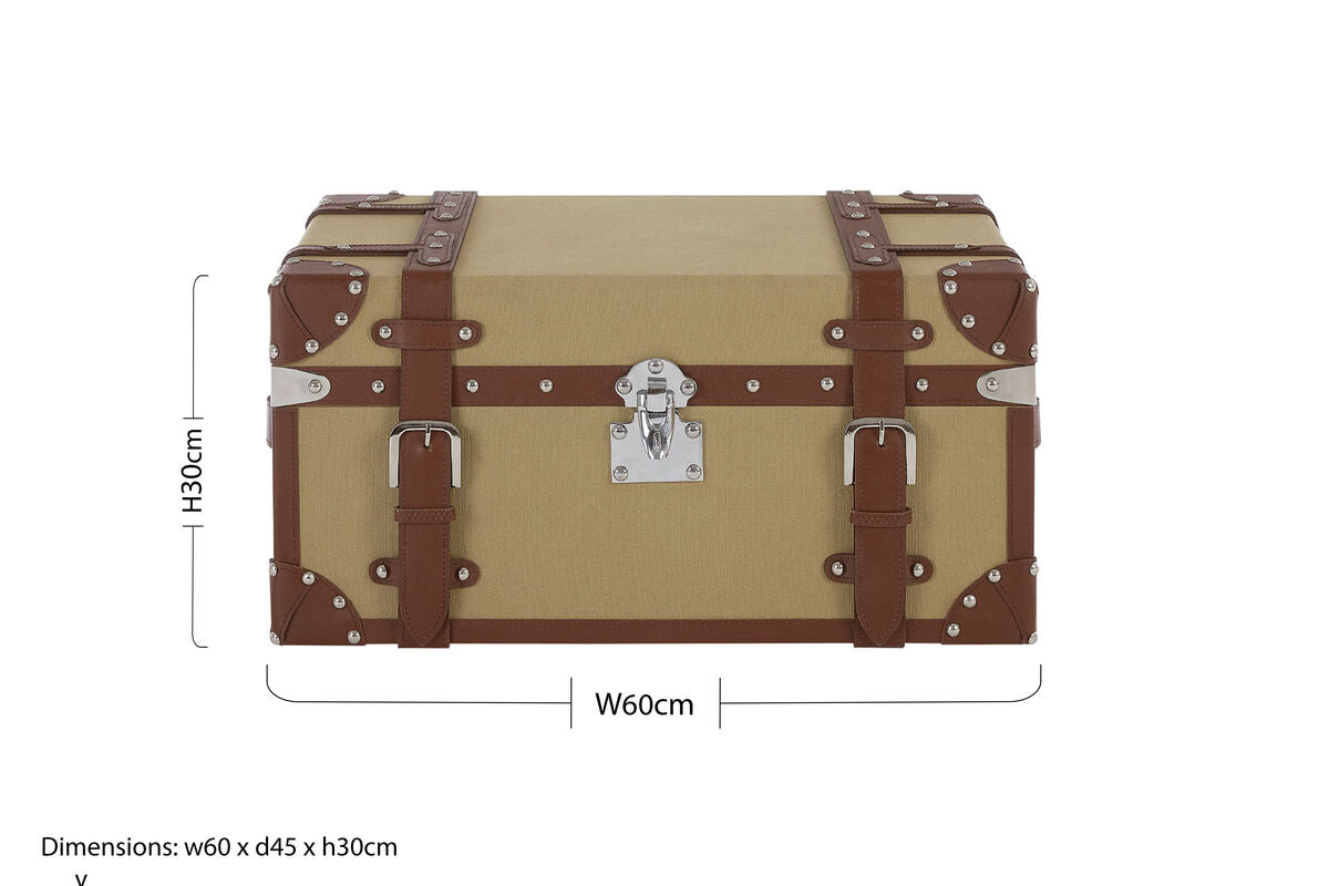 Columbus Natural Canvas Storage Trunk