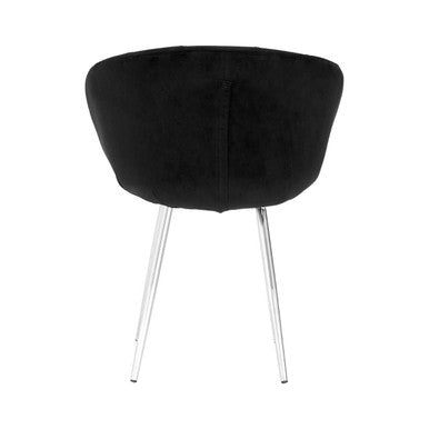 Black and Silver Velvet Chair | Vogue