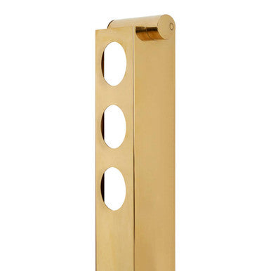 6 Bottle Gold Finish Vertical Wine Rack | Novo