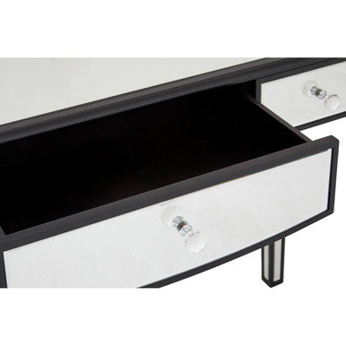 Graciela Mirrored 3 Drawer Console Table