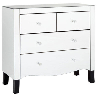 Graciela Mirrored 4 Drawer Chest