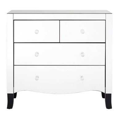 Graciela Mirrored 4 Drawer Chest