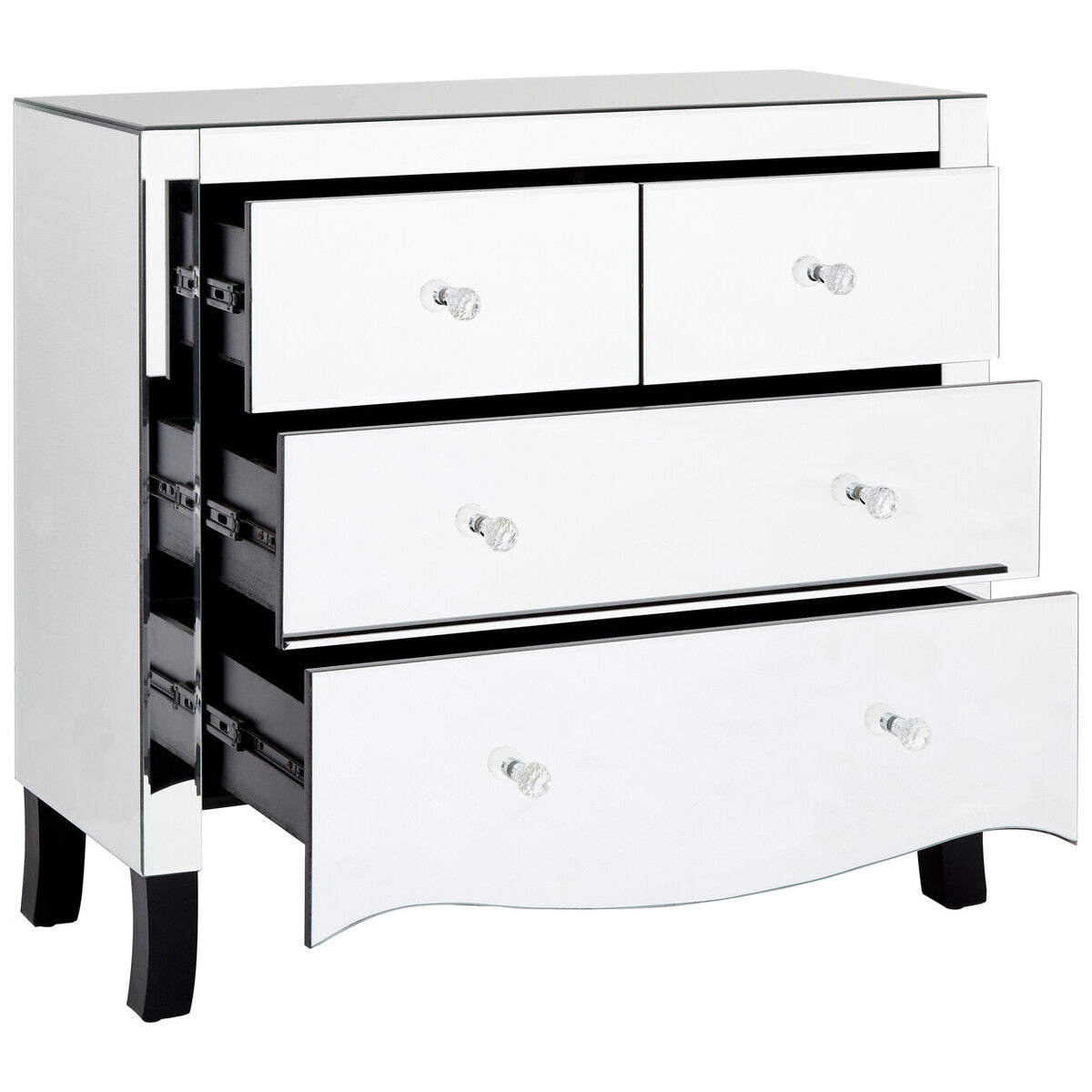 Graciela Mirrored 4 Drawer Chest