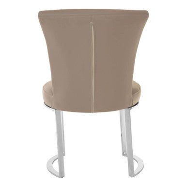 Eliza Grey Leather Effect Dining Chair