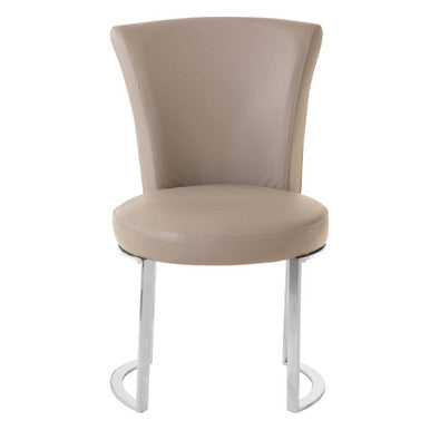 Eliza Grey Leather Effect Dining Chair