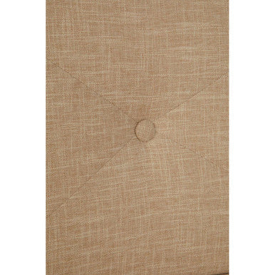 Monroe White Linen Lounge Chair