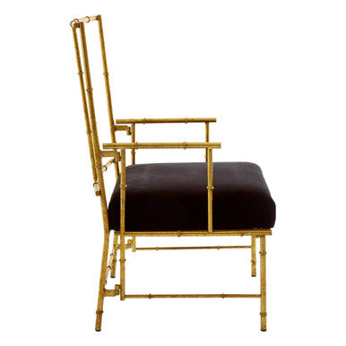 Monroe Black Velvet Accent Chair