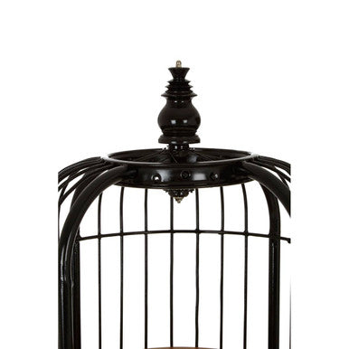 Mantis Black Finish Medium 3 Tier Bird Cage Shelf Unit