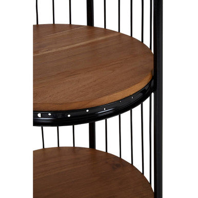 Mantis Black Finish Medium 3 Tier Bird Cage Shelf Unit