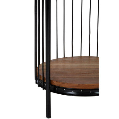 Mantis Black Finish Medium 3 Tier Bird Cage Shelf Unit