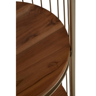 3 Tier Champagne Gold Birdcage Shelf Unit | Mantis