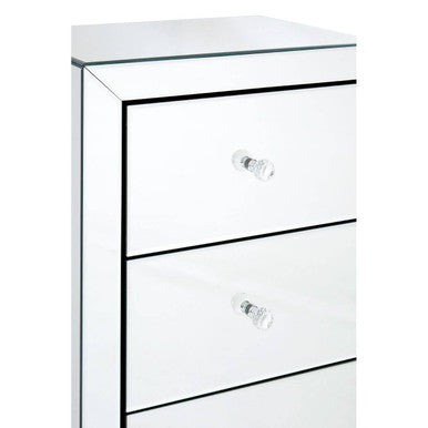 Graciela Mirrored 5 Drawer Chest