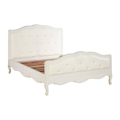 Loire White French Provincial Style Double Bed
