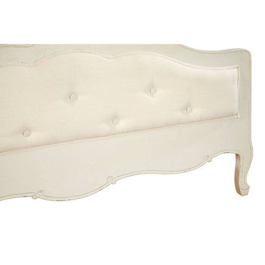 Loire White French Provincial Style Double Bed