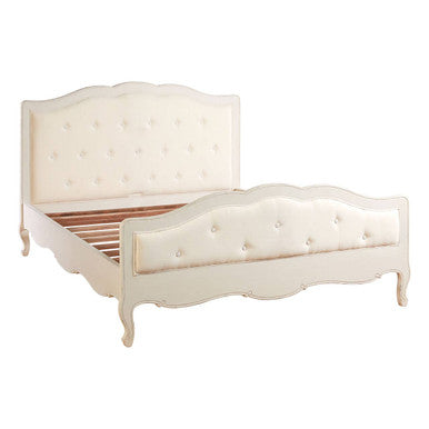 Loire White French Provincial Style King Bed