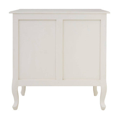 Loire White Wooden 3 Drawer Chest