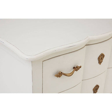 Loire White Wooden 3 Drawer Chest