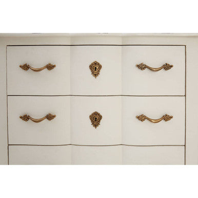 Loire White Wooden 3 Drawer Chest