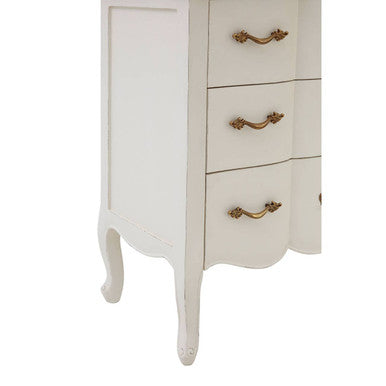 Loire White Wooden 3 Drawer Chest