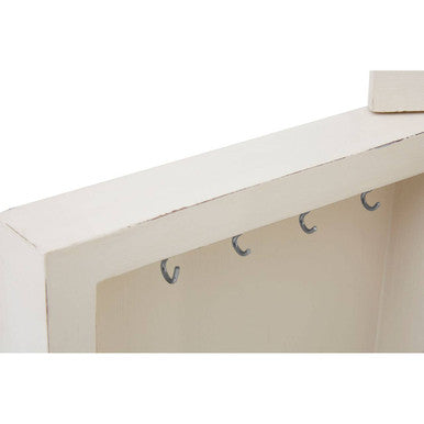 Loire White Wooden Small 5 Drawer Chest