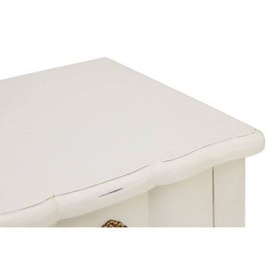 Loire White Wooden Small 5 Drawer Chest