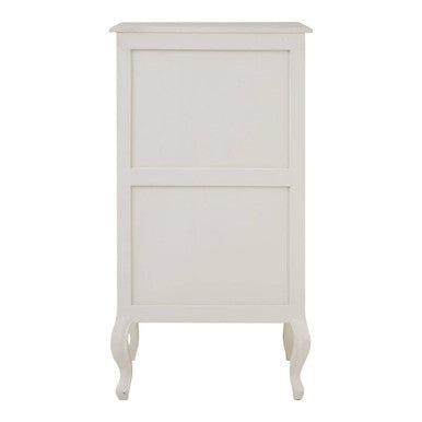 Loire White Wooden Large 5 Drawer Chest