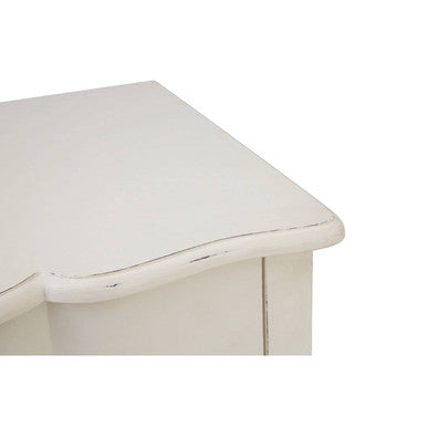 Loire White Wooden Large 5 Drawer Chest