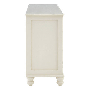 Loire White Wooden 2 Door and 6 Drawer Sideboard