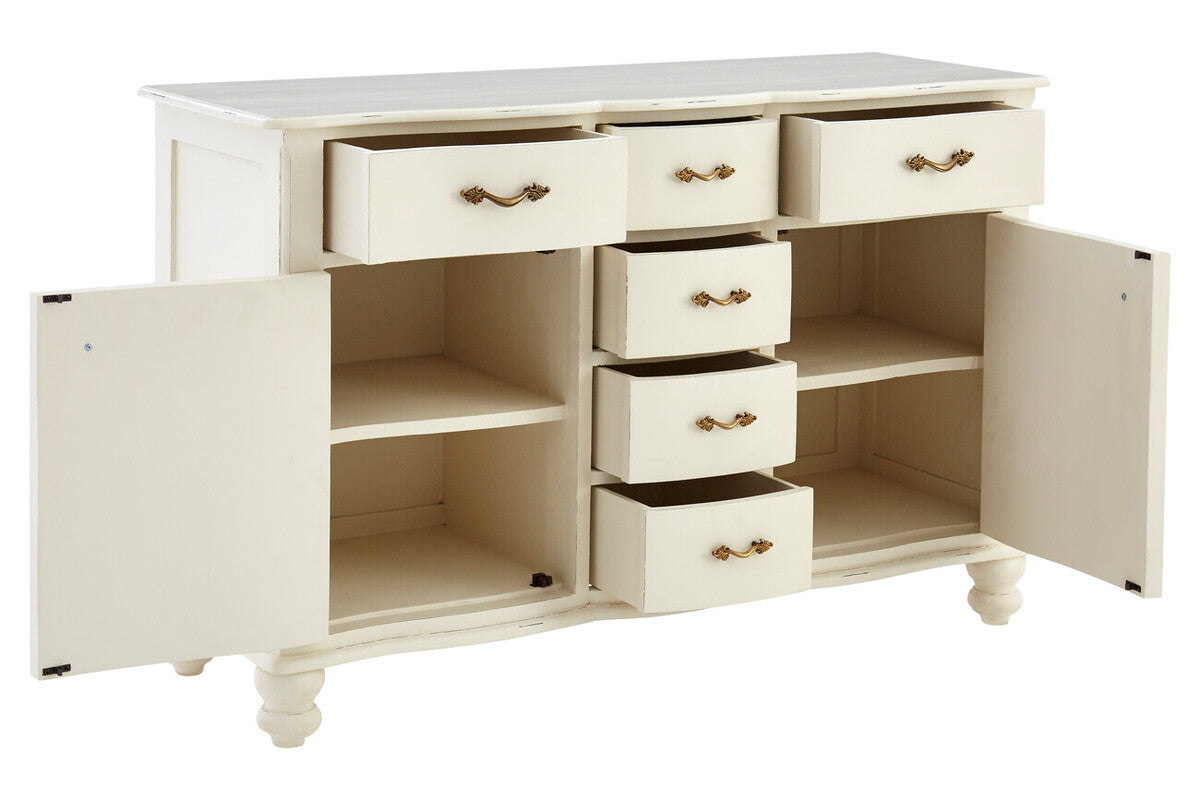 Loire White Wooden 2 Door and 6 Drawer Sideboard