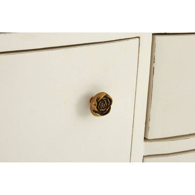 Loire White Wooden 2 Door and 6 Drawer Sideboard