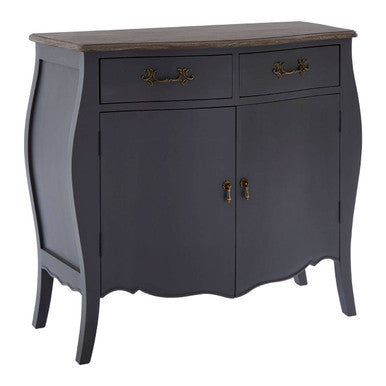 Loire Dark Grey Wooden 2 Door and 2 Drawer Sideboard