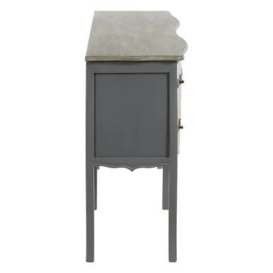 Loire Dark Grey Wooden 4 Drawer Sideboard