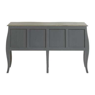 Loire Dark Grey Wooden 4 Drawer Sideboard