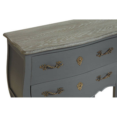 Loire Dark Grey Wooden 4 Drawer Sideboard