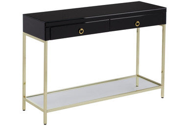 Kensington Townhouse Black Mirrored Console Table