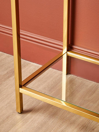 Kensington Townhouse Black Mirrored Console Table