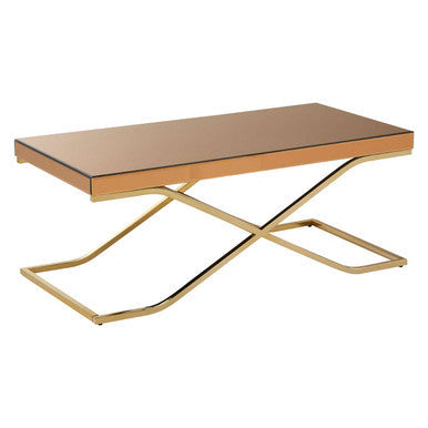 Kensington Townhouse Brown Mirrored Coffee Table