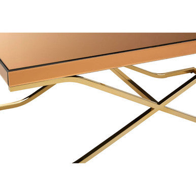 Kensington Townhouse Brown Mirrored Coffee Table