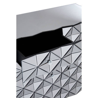 Soho Smoked Faceted Mirror 2 Door Sideboard