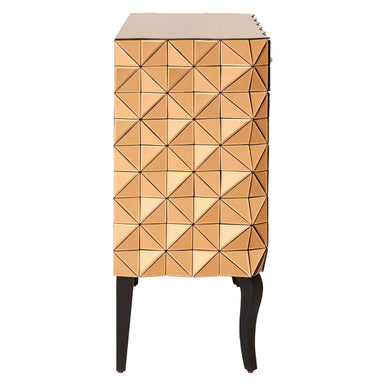 Soho Copper Faceted Mirror Cabinet