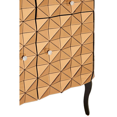 Soho Copper Faceted Mirror Cabinet