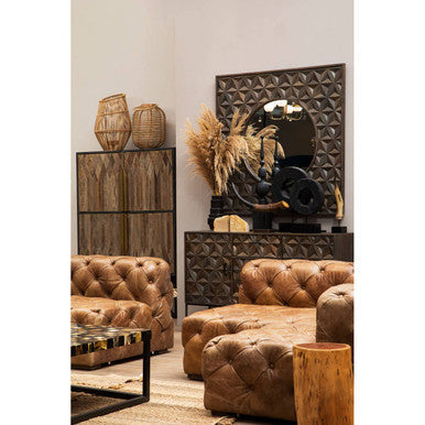 Hoxton Brown Leather Lounge Chair