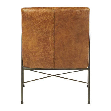 Hoxton Light Brown Leather Lounge Chair