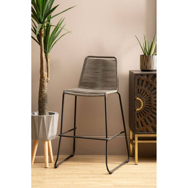 Grey Rope Bar Chair | Sisal