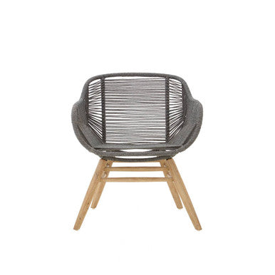 Sisal Grey Rope Woven Armchair